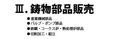 鋳物部品販売